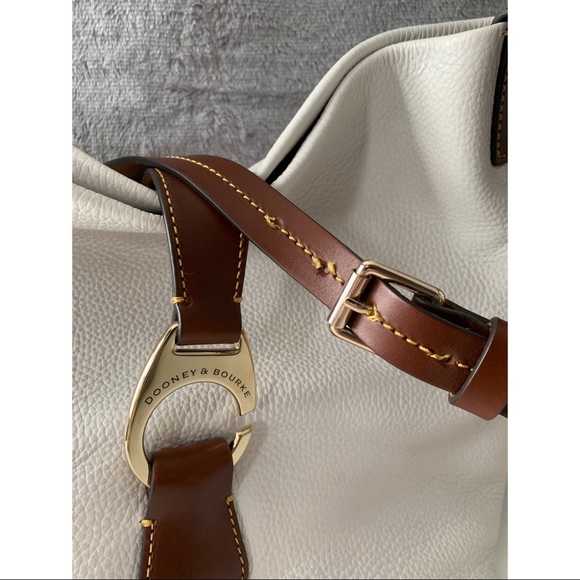 Dooney & Bourke Pebble Leather Logo Lock Hobo - Picture 4 of 16